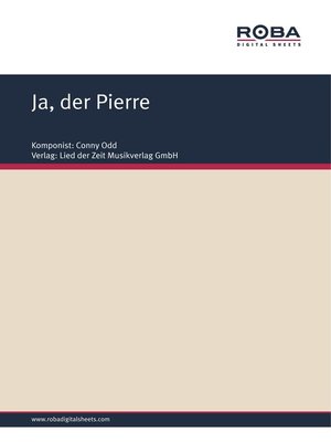 cover image of Ja, der Pierre
